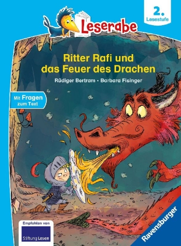 Buchcover und Innenansicht für das Buch: Leserabe 2. Lesestufe - Ritter Rafi und das Feuer des Drachen