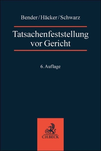 Buchcover und Innenansicht für das Buch: Tatsachenfeststellung vor Gericht