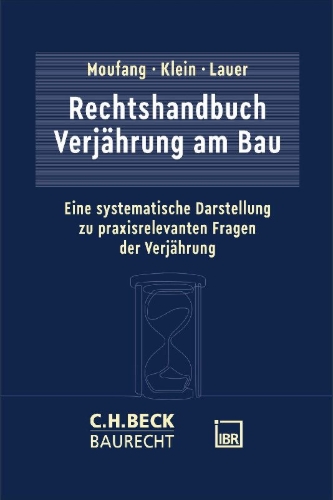 Buchcover und Innenansicht für das Buch: Rechtshandbuch Verjährung am Bau