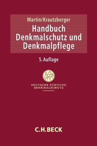 Buchcover und Innenansicht für das Buch: Handbuch Denkmalschutz und Denkmalpflege