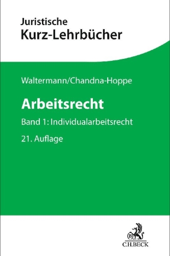 Buchcover und Innenansicht für das Buch: Arbeitsrecht