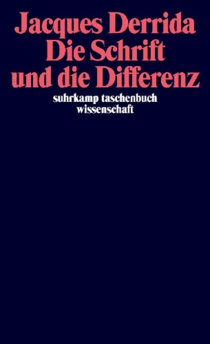 Buchcover und Innenansicht für das Buch: Die Schrift und die Differenz