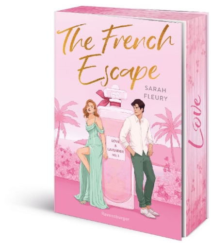 Buchcover und Innenansicht für das Buch: The French Escape - Love & Lavender, Band 1