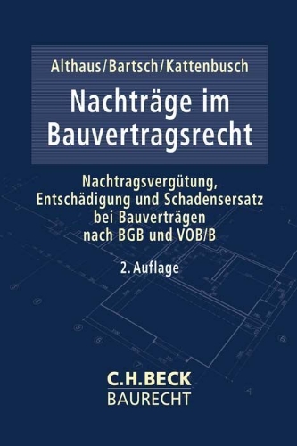 Buchcover und Innenansicht für das Buch: Nachträge im Bauvertragsrecht