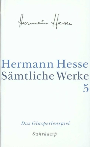 Buchcover und Innenansicht für das Buch: Das Glasperlenspiel