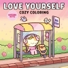 Buchcover und Innenansicht für das Buch: Cozy Coloring - Love Yourself