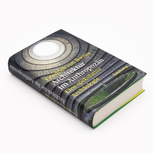 Buchcover und Innenansicht für das Buch: Architektur im Anthropozän
