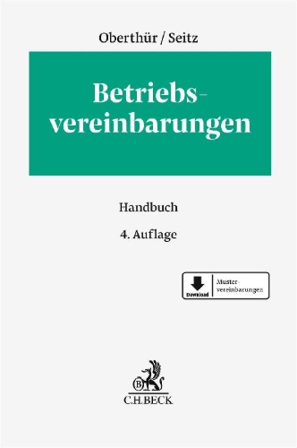Buchcover und Innenansicht für das Buch: Betriebsvereinbarungen
