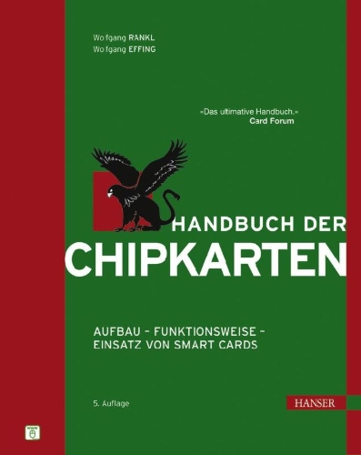 Buchcover und Innenansicht für das Buch: Handbuch der Chipkarten
