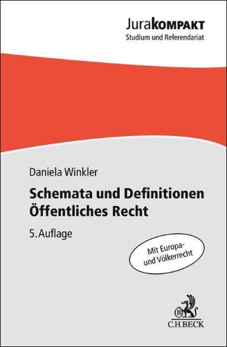 Buchcover und Innenansicht für das Buch: Schemata und Definitionen Öffentliches Recht