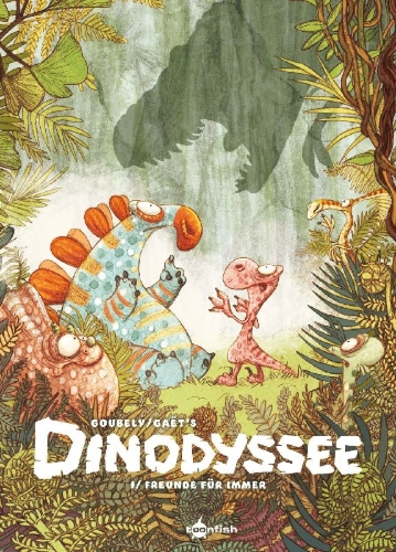 Buchcover und Innenansicht für das Buch: Dinodyssée 1
