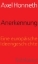 Buchcover und Innenansicht für das Buch: Anerkennung
