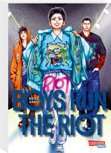 Buchcover und Innenansicht für das Buch: Boys Run the Riot