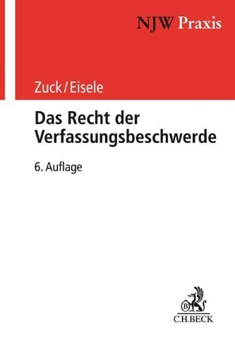 Buchcover und Innenansicht für das Buch: Das Recht der Verfassungsbeschwerde