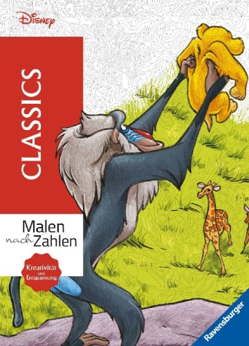 Buchcover und Innenansicht für das Buch: Disney - Malen nach Zahlen: Classics