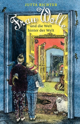 Buchcover und Innenansicht für das Buch: Frau Wolle und die Welt hinter der Welt