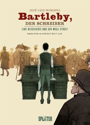 Buchcover und Innenansicht für das Buch: Bartleby, der Schreiber (Graphic Novel)