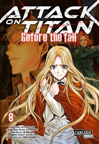 Buchcover und Innenansicht für das Buch: Shingeki no Kyojin - Before the Fall