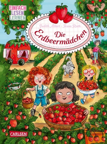 Buchcover und Innenansicht für das Buch: Die Erdbeermädchen
