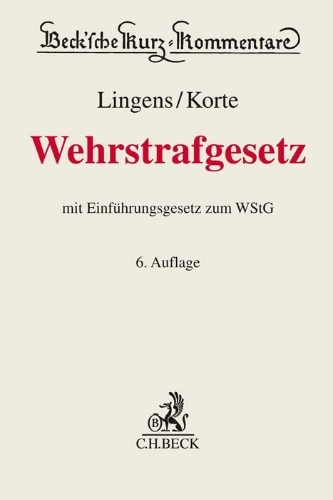 Buchcover und Innenansicht für das Buch: Wehrstrafgesetz