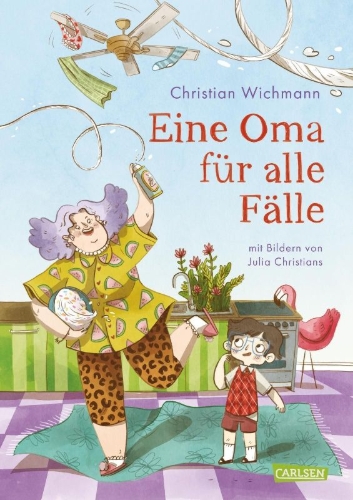 Buchcover und Innenansicht für das Buch: Eine Oma für alle Fälle