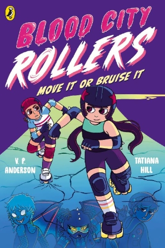 Buchcover und Innenansicht für das Buch: Blood City Rollers 2