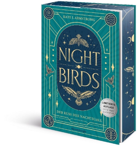 Buchcover und Innenansicht für das Buch: Nightbirds, Band 1 - Der Kuss der Nachtigall