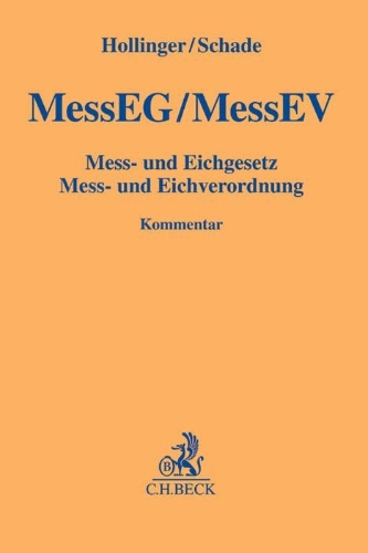 Buchcover und Innenansicht für das Buch: Mess- und Eichgesetz, Mess- und Eichverordnung