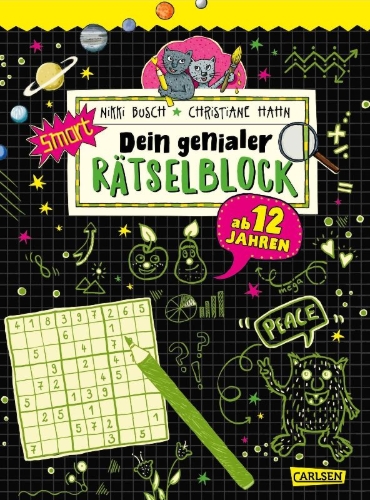 Buchcover und Innenansicht für das Buch: Dein genialer Rätselblock