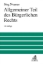 Buchcover und Innenansicht für das Buch: Allgemeiner Teil des Bürgerlichen Rechts