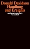Buchcover und Innenansicht für das Buch: Essays on Actions and Events