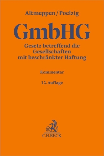 Buchcover und Innenansicht für das Buch: Gesetz betreffend die Gesellschaften mit beschränkter Haftung. GmbHG