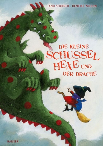 Buchcover und Innenansicht für das Buch: Die kleine Schusselhexe und der Drache