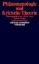 Buchcover und Innenansicht für das Buch: Phänomenologie und Kritische Theorie