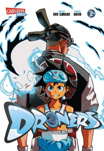 Buchcover und Innenansicht für das Buch: Droners - Tales of Nui