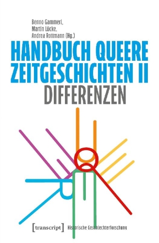 Buchcover und Innenansicht für das Buch: Handbuch Queere Zeitgeschichten II