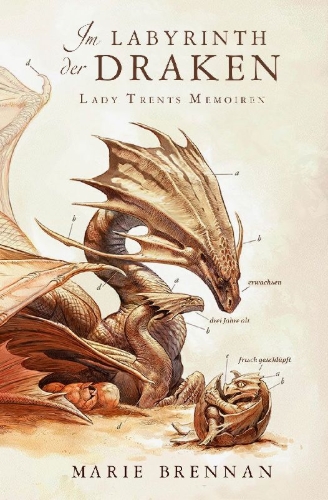 Buchcover und Innenansicht für das Buch: The Memoirs of Lady Trent 4 : In the Labyrinth of Drakes