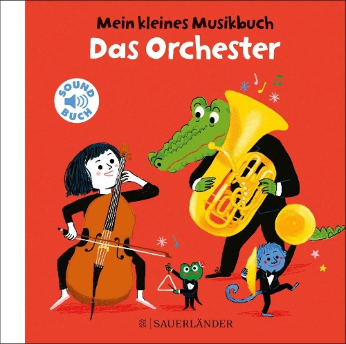 Buchcover und Innenansicht für das Buch: Je découvre l'orchestre