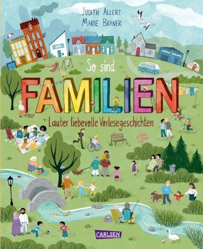 Buchcover und Innenansicht für das Buch: So sind Familien