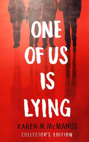 Buchcover und Innenansicht für das Buch: One Of Us Is Lying. Collector's Edition