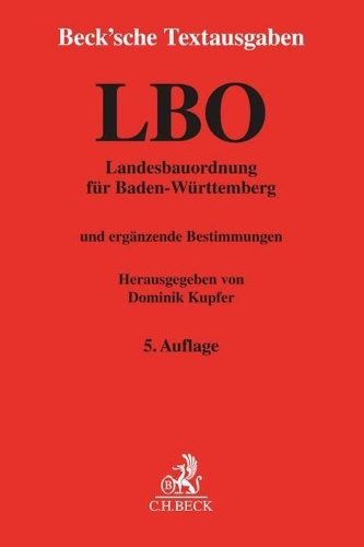 Buchcover und Innenansicht für das Buch: Landesbauordnung für Baden-Württemberg