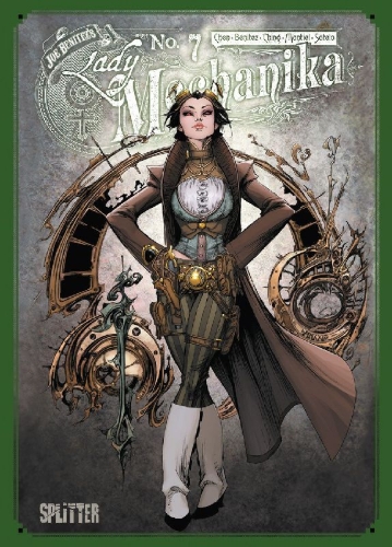 Buchcover und Innenansicht für das Buch: Lady Mechanika Collector's Edition. Band 7