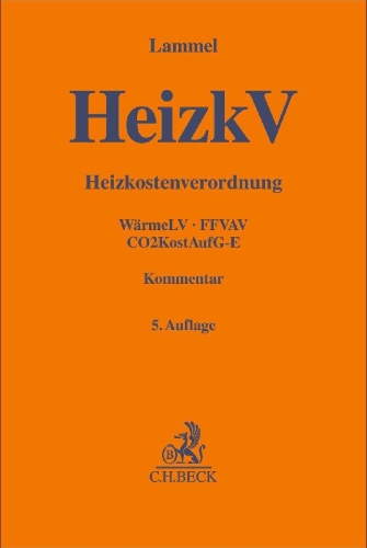 Buchcover und Innenansicht für das Buch: Heizkostenverordnung