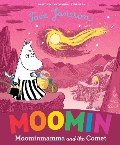 Buchcover und Innenansicht für das Buch: Moominmamma and the Comet