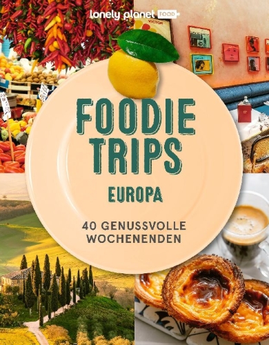 Buchcover und Innenansicht für das Buch: Gourmet Trails of Europe