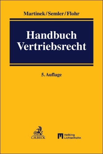 Buchcover und Innenansicht für das Buch: Handbuch Vertriebsrecht