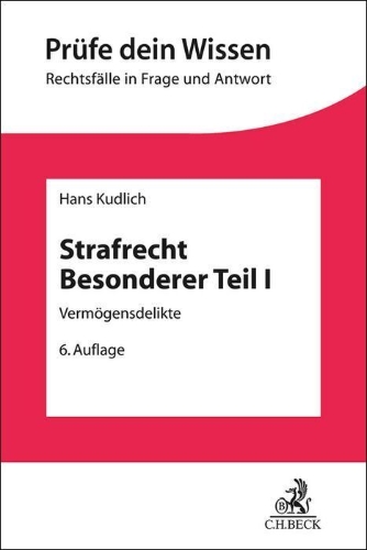 Buchcover und Innenansicht für das Buch: Strafrecht Besonderer Teil I