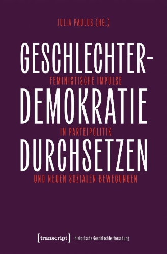 Buchcover und Innenansicht für das Buch: Geschlechterdemokratie durchsetzen