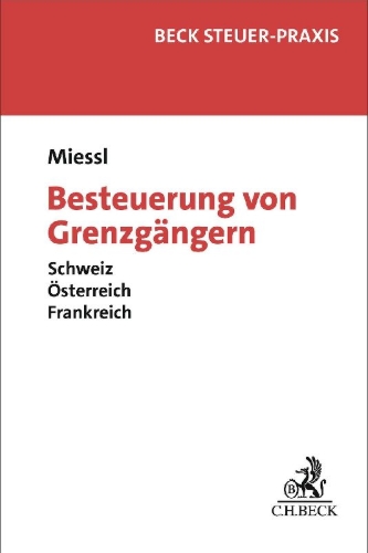Buchcover und Innenansicht für das Buch: Besteuerung von Grenzgängern