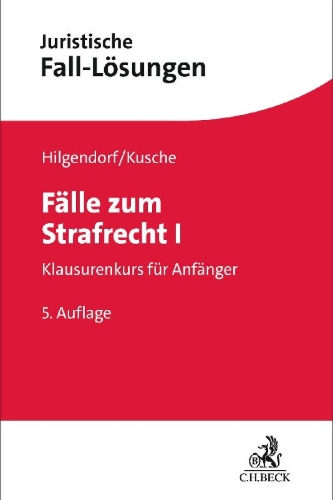 Buchcover und Innenansicht für das Buch: Fälle zum Strafrecht I